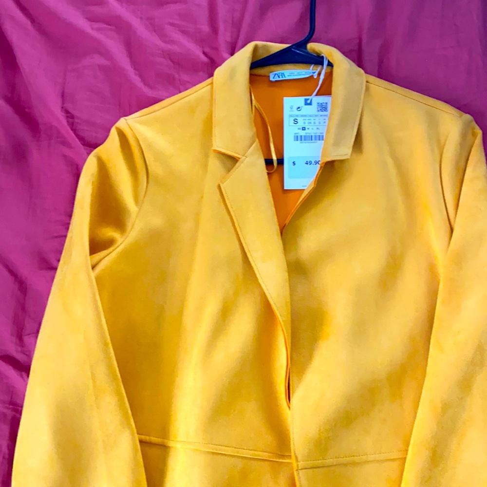 Zara Yellow Spring Coat